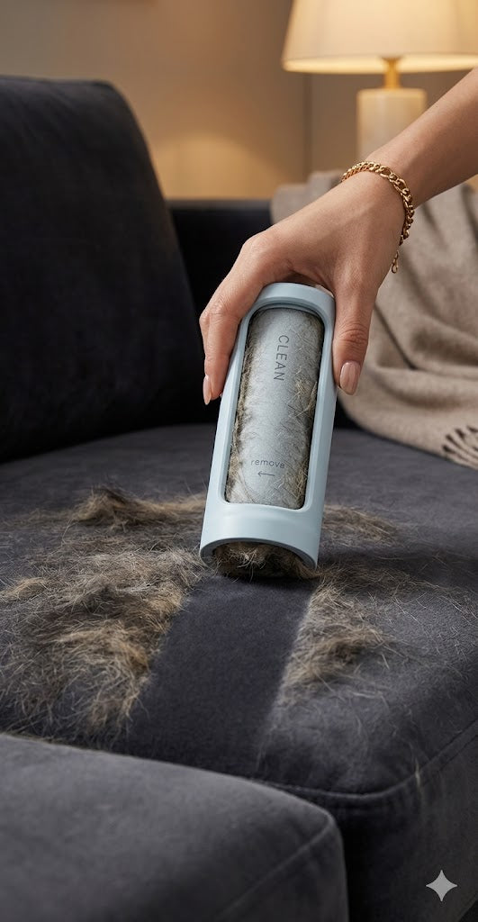 Rouleau Anti-Poils Chat Autonettoyant — Portable, Réutilisable, 4 Coloris